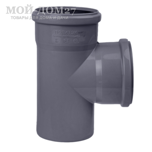 Тройник 87 град. для канализационной трубы - компания Мой-Дом27