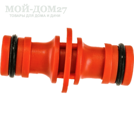 Соединитель под коннектор ЖУК (двойной) | Мой-Дом27 | Идеален для быстрого соединения двух шлангов, оборудованных коннекторами.