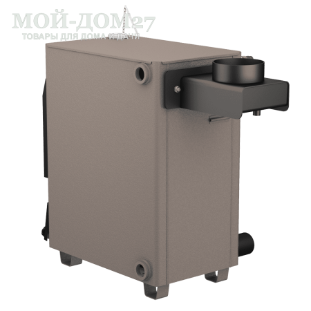 Твердотопливный котел КАРАКАН 14 ТЭГ-3 | Мой-Дом27 | Мощность 14 кВт (отапливаемая площадь до 140 м2)<br>
Котёл предназначен для работы на твёрдом топливе, возможна установка газовой горелки, с резьбовым фланцем для установки блока ТЭНов, рабочее давление в котле 3 кгс/см2.