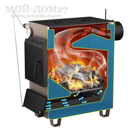 Твердотопливный котел КАРАКАН 14 ТПЭ-3 | Мой-Дом27 Твердотопливный котел КАРАКАН 14 ТПЭ-3 | Мой-Дом27 | Мощность 14 кВт (отапливаемая площадь до 140 м2)<br>
Котёл предназначен для работы на твёрдом топливе, имеет варочную плиту, с резьбовым фланцем для установки блока ТЭНов, рабочее давление в котле 3 кгс/см2.