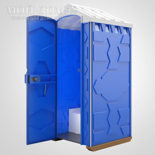 Туалетная кабина (БиоКабина) EcoStyle | Мой-Дом27 | Предназначена для эксплуатации на открытом воздухе в качестве туалета общественного или личного пользования.<br>
 <b>Емкость накопительного бака 250 л.</b><br>
 Не требует подключения к сетям канализации, водоснабжения и электричества.<br>
 <b>Поставляется в разобранном виде.</b>
