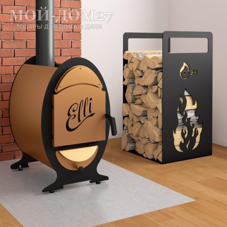 Печь отопительная ЭЛЛИ 200 | Мой-Дом27 | Печь ЭЛЛИ 200 предназначена для отопления жилых домов, дач и других помещений.
В качестве топлива используются дрова или древесные брикеты.
Конструктивные особенности:
- конвекционный кожух для быстрого нагрева воздуха;
- газоплотная загрузочная дверца;
- винт регулировки подачи воздуха на зольной дверце;
- выход дымохода - назад;
- шибер на дымоходе;
- регулируемые по высоте ножки.