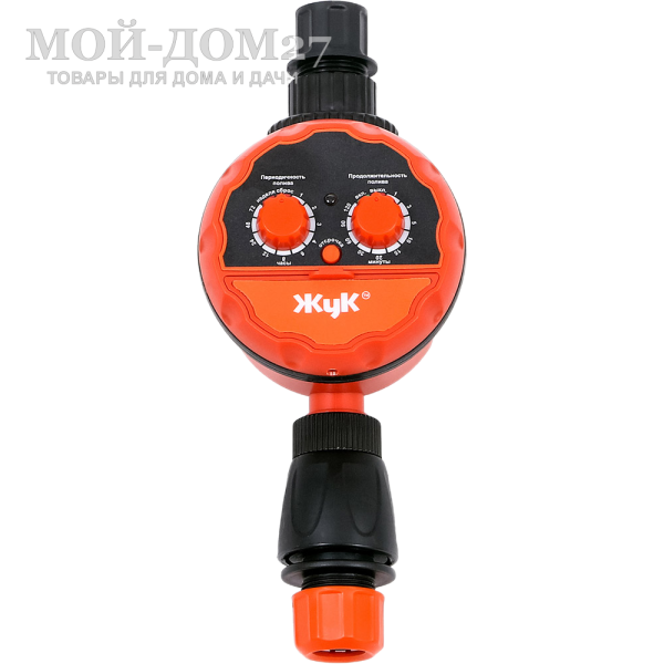 Регулируемый капельный полив ЖУК от ёмкости на 60 растений (с таймером) | Мой-Дом27 | <u>Модернизированный комплект рассчитан на полив</u>:&nbsp;до 60 растений (2 грядки по 6 метров)<br>
 Полив осуществляется непосредственно в прикорневую систему, благодаря этому растения не болеют из-за избыточной влаги или ожогов<br>
 <u>Наличие таймера позволяет запускать подачу воды в автоматическом режиме</u><br>