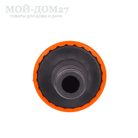 Насадка на шланг регулируемая | Мой-Дом27 | Насадка на шланг с регулируемой форсункой дает возможность выбрать оптимальное распыление для полива. Присоединяется к шлангу, оснащенному коннектором.