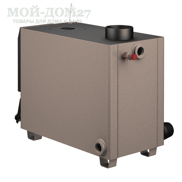 Твердотопливный котел КАРАКАН 12 ТПЭ-3 | Мой-Дом27 | Мощность 12 кВт (отапливаемая площадь до 120 м2)<br>
Котёл предназначен для работы на твёрдом топливе, имеет варочную плиту, с резьбовым фланцем для установки блока ТЭНов, рабочее давление в котле 3 кгс/см2.