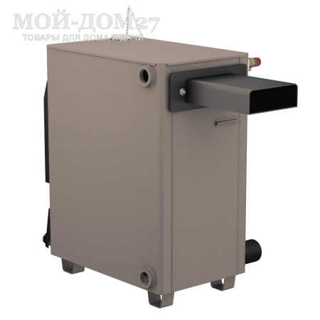 Твердотопливный котел КАРАКАН 14 ТЭГ-3 | Мой-Дом27 | Мощность 14 кВт (отапливаемая площадь до 140 м2)<br>
Котёл предназначен для работы на твёрдом топливе, возможна установка газовой горелки, с резьбовым фланцем для установки блока ТЭНов, рабочее давление в котле 3 кгс/см2.