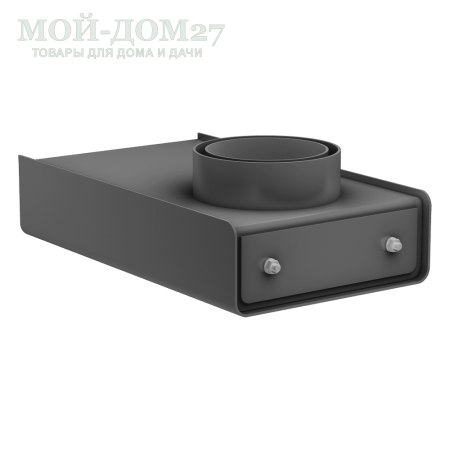 Переходник под кирпичную кладку КАРАКАН КВ-ПГ-1 | Мой-Дом27 | Назначение: для замены стандартного выхода дымохода сверху на переход под кирпичную кладку сзади (сбоку) 
Применяется к котлам серии Каракан: 7 mini, 8ТПЭ-3, 11 Mini, 12ТПЭ-3