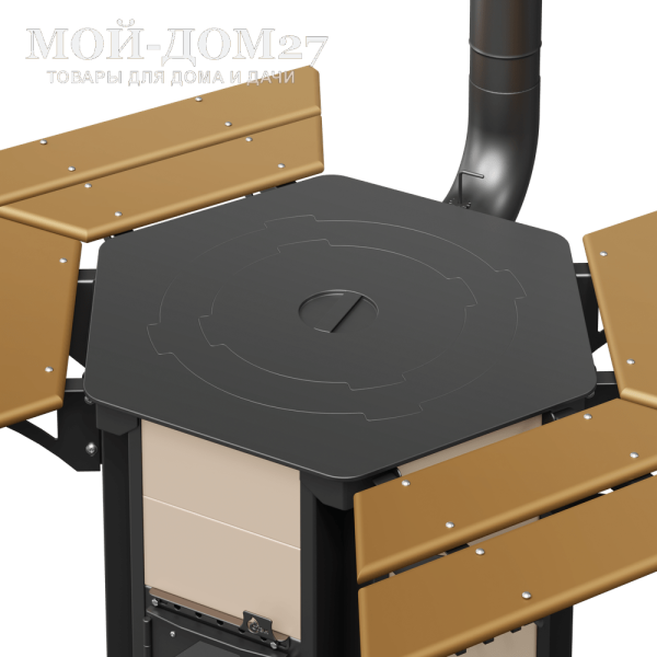 Печь-тандыр НАМАНГАН | Мой-Дом27 | Многофункциональная печь для приготовления пищи<br>
 - на плите;<br>
 - в казанах разного объёма / сковороде ВОК / садже;<br>
- в тандыре (на крестовине размещаются подвесы / шампуры / корзинка).