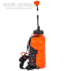 Аккумуляторный ранцевый опрыскиватель 12 л. ЖУК | Мой-Дом27 | Объем бака: 12 л.<br>
 Среднее время непрерывной работы: до 4 ч непрерывной работы<br>
 Удлиненный шланг брандспойта опрыскивателя - 1.5 метра<br>
 Дальность разбрызгивания: 0,5-2,5 м.<br>
Максимальное давление: 5,5 бар<br>
 Максимальный расход жидкости: 3,1 л/мин<br>
 Тип АКБ: кислотно-свинцовый<br>