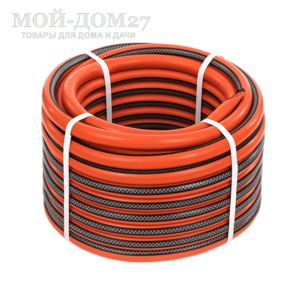 Шланг морозостойкий Жук Классик 3/4” (25 метров) | Мой-Дом27 | Диаметр шланга: 3/4" (19 мм).<br>
 Рабочее давление: 8 АТМ.<br>
 Армирован полиамидной нитью.<br>
 Плетение нити: ромбовидное.<br>
 Морозостойкойкость: до -30°C.<br>
 Длина шланга в бухте: 25 метров.<br>