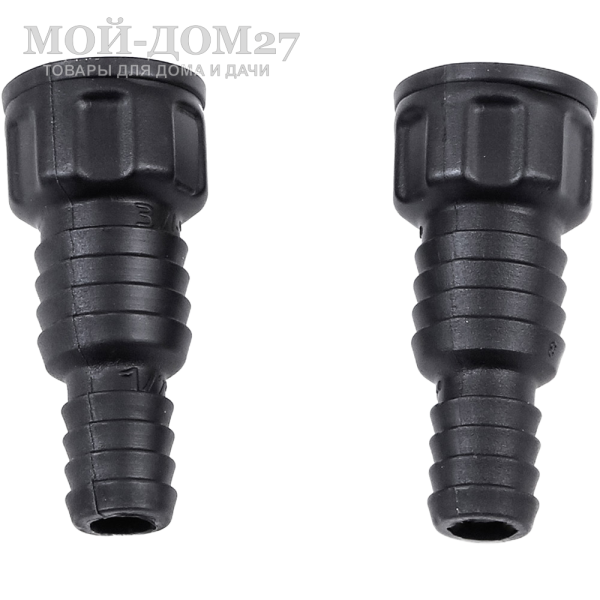 Набор штуцеров для шлангов ЖУК 1/2” и 3/4” | Мой-Дом27 Набор штуцеров для шлангов ЖУК 1/2” и 3/4” | Мой-Дом27 | <b>Материал:</b> пластик <br>
 <b>Диаметр шланга:</b> 1/2 и 3/4 <br>
 <b>Применение:</b> быстрый способ присоединения шланга как 1/2, так и 3/4 к распылителям и пистолетам поливочным "ЖУК"