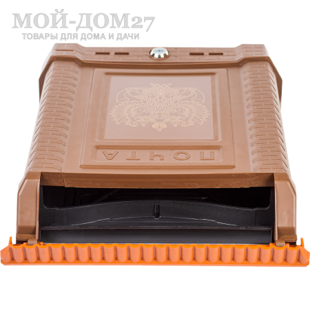 Ящик почтовый ПРЕМИУМ коричневый | Мой-Дом27 | <u>Материал</u>:&nbsp;пластик&nbsp;<br>
 <u>Комплектация</u>:&nbsp;ящик почтовый с металлическим замком и с 2-мя ключами<br>