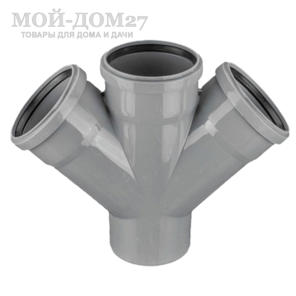 Крестовина 45 град. для канализационной трубы - компания Мой-Дом27