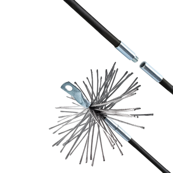 Гибкий подход - Ёрш металлический для чистки кирпичного дымохода 150 мм | Мой-Дом27 | Применяется для чистки кирпичных и асбестовых дымоходов, т.к. легко справляется смолистыми соединениями, которые может содержать сажа.
Материал: металл.
Диаметр: 150 мм.