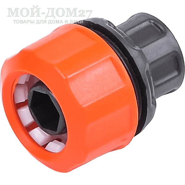 Цанговый зажим ЖУК 3/4" | Мой-Дом27 Цанговый зажим ЖУК 3/4" | Мой-Дом27 | Самое надежное соединение шланга, исключающее возможность подтеканий, обеспечивается цанговым зажимом.