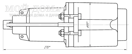 Насос вибрационный Бавленец-М 15 метров (верх. забор) | Мой-Дом27 | Предназначен для выкачивания воды из колодцев, скважин, водоемов, подходит для откачки воды из помещений, а также для работы в системах полива. <br>
Всасывающая часть находится вверху корпуса, чтобы избежать риска попадания жидкости внутрь устройства.