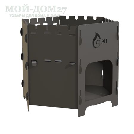 Печь под казан и мангал Казан-Мангал Лайт | Мой-Дом27 | Печь-казан-мангал ЛАЙТ применяется в трёх вариантах:<br>
 - как печь под казан, для приготовления пищи в казане ёмкостью 6-8 л;<br>
 - как мангал, для приготовления шашлыков;<br>
- как печь с варочной поверхностью, для приготовления пищи в обычной посуде.