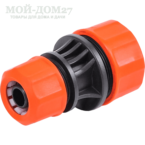 Муфта соединительная ЖУК 1/2 - 3/4 | Мой-Дом27 Муфта соединительная ЖУК 1/2 - 3/4 | Мой-Дом27 | Муфта используется для перехода шланга с диаметром 1/2" на диаметр 3/4"