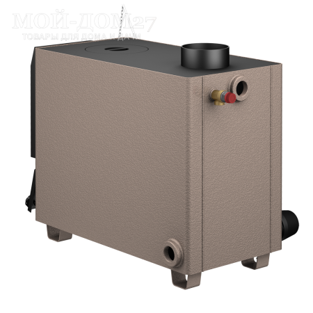 Твердотопливный котел КАРАКАН 12 ТПЭ-3 | Мой-Дом27 | Мощность 12 кВт (отапливаемая площадь до 120 м2)<br>
Котёл предназначен для работы на твёрдом топливе, имеет варочную плиту, с резьбовым фланцем для установки блока ТЭНов, рабочее давление в котле 3 кгс/см2.