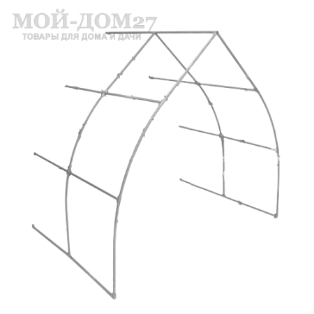 Удлинение каркаса теплицы Дачница Остроконечная | Мой-Дом27 | Дополнительная секция каркаса для увеличения длины теплицы на 2 метра