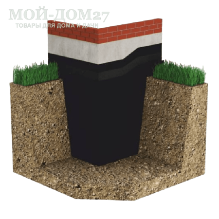 Профилированная мембрана ЭКО | Мой-Дом27 Профилированная мембрана ЭКО | Мой-Дом27 | Применяется для подготовки основания под фундаментную плиту, для защиты гидроизоляции заглубленных сооружений при обратной засыпке, защиты фундаментной плиты от капилярной влаги, санации влажных стен<br>
Поверхность мембраны эффективно распределяет давление грунта по всей площади основания или фундамента здания и сооружений. При этом исключается образование локальных (точечных) нагрузок.