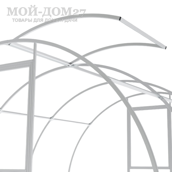 Каркас доп. форточки для теплицы Мария Делюкс | Мой-Дом27 | Дополнительная форточка для теплицы Мария Делюкс. Цельносварная конструкция из окрашенной трубы диаметром 20х20 мм